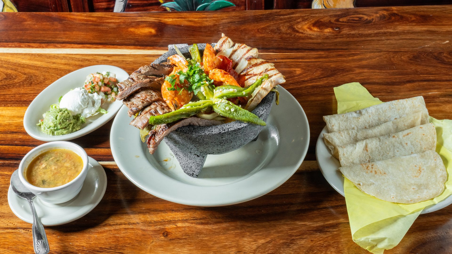 The Flaming Molcajete