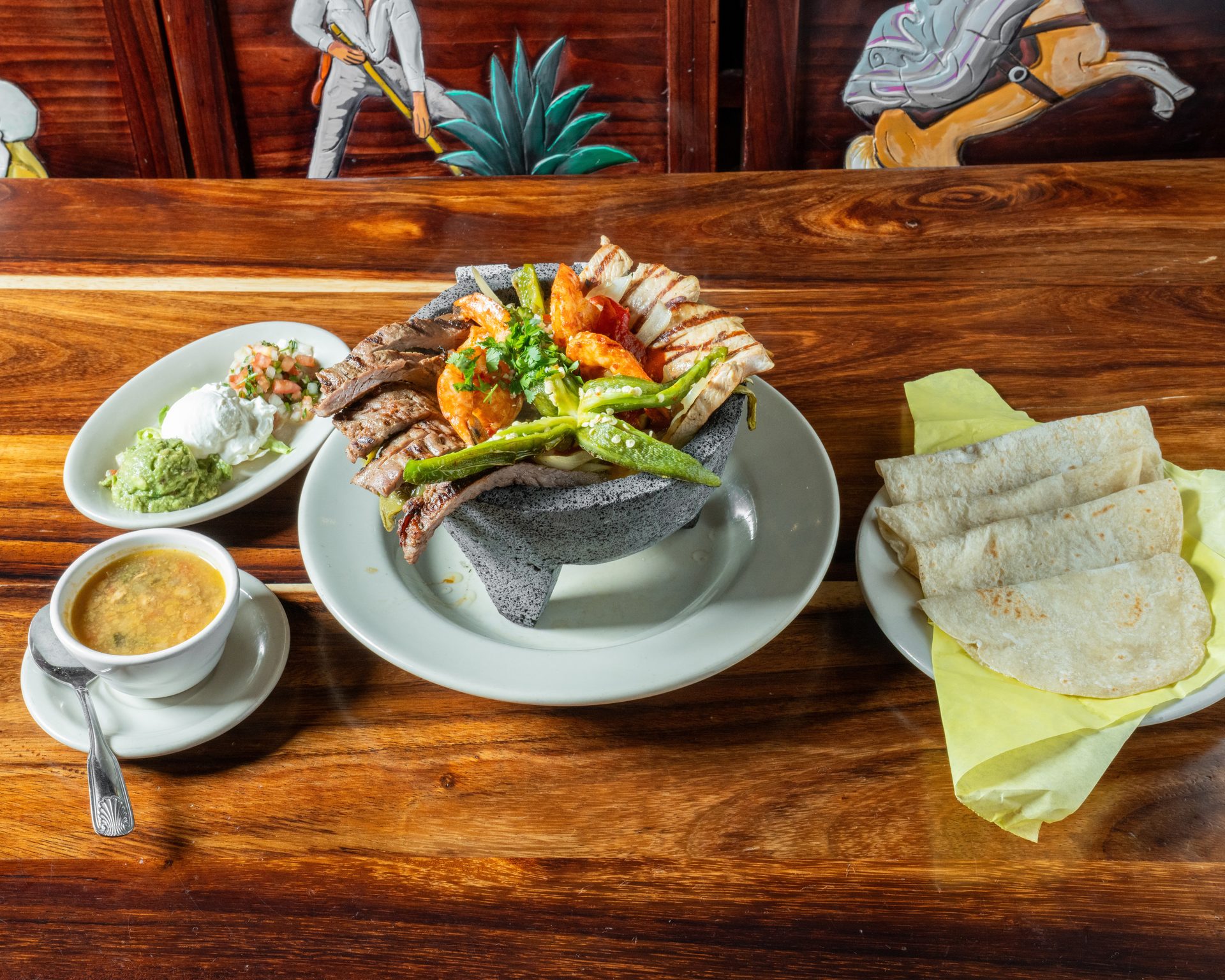 The Flaming Molcajete